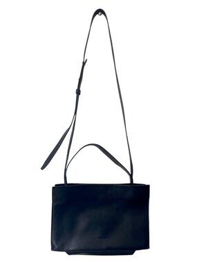 Everlane -The Lunchbox Bag Black Leather Crossbody Shoulder Bag - Excellent